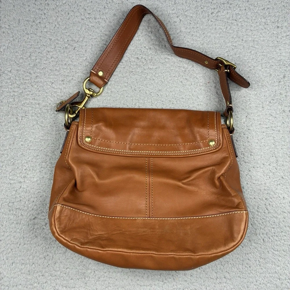 Coach Legacy Ali Brown Leather Shoulder Bag F12854 65th Anniversary Purse